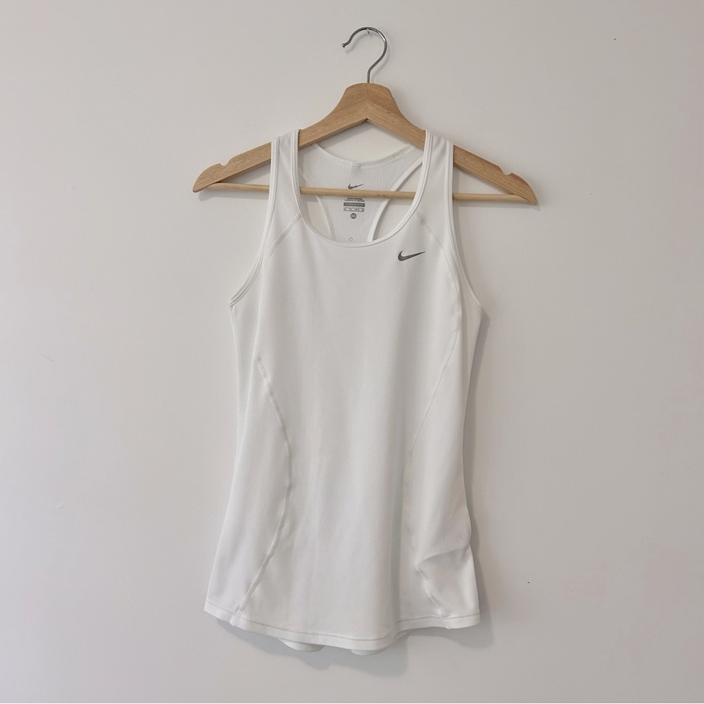 Nike Dri-Fit Racerback Tank White Size XS